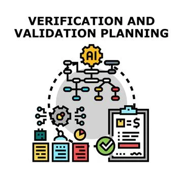 Verification and validation planning process with artificial intelligence 库存插图