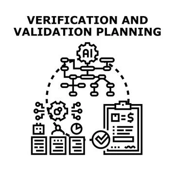 Verification and validation planning process with artificial intelligence 库存插图
