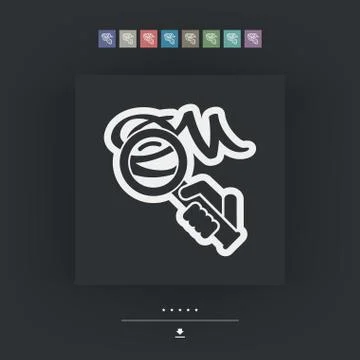 Verification of calligraphy Stock Illustration