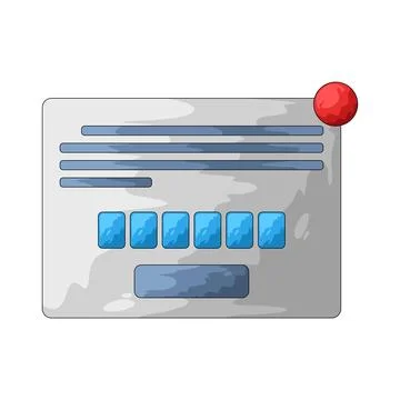 Verification code illustration Stock Illustration