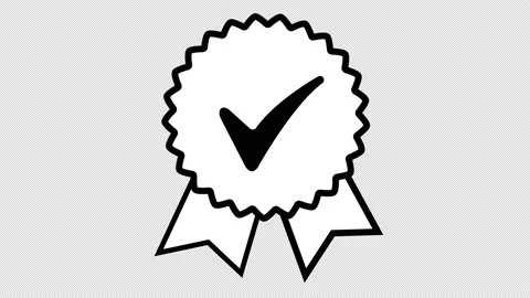 Verification icon. Video stock 165528387