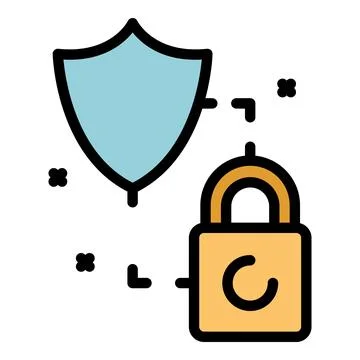 Verification secured icon vector flat Stock Illustration