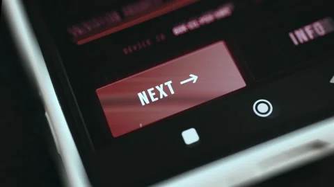Verification Start Screen - Dark Interface Detail Stock Footage 336944557