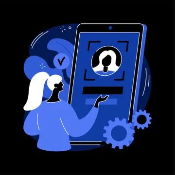 Verification technologies abstract concept vector illustration. Illustrazione stock