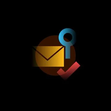 Verification. Vector icon in gradient style. Editable illustration Stock Illustration