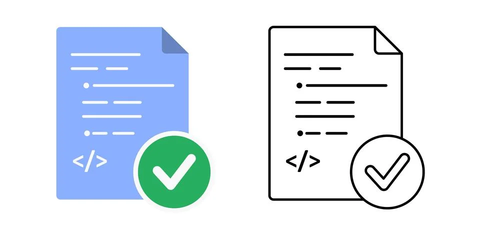 Verified algorithm 스톡 일러스트