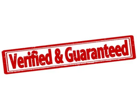 Verified and guaranteed Stock Illustration