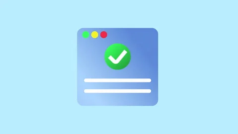 Verified and secure document files, Access granted folder 2d with alpha matte 動画素材 336039513