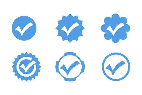 Verified badges. Stock Illustration