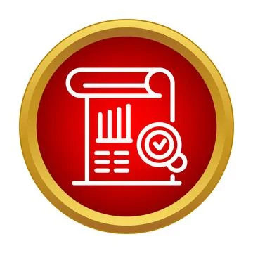 Verified document analysis presenting business report concept 스톡 일러스트