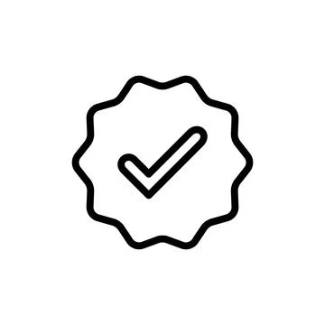 Verified icon vector illustration. verification check mark. approved sign a.. Stock Illustration