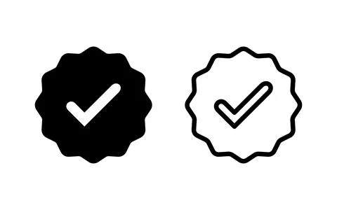 Verified icon vector illustration. verification check mark. approved sign a.. Stock Illustration
