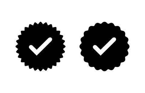 Verified icon vector illustration. verification check mark. approved sign a.. Stock Illustration