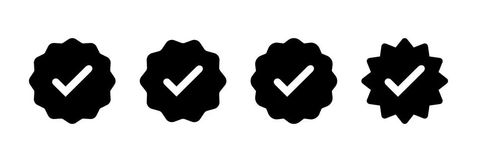Verified icon vector illustration. verification check mark. approved sign a.. Stock Illustration