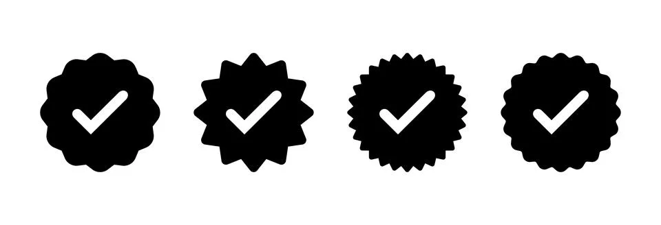 Verified icon vector illustration. verification check mark. approved sign a.. Stock Illustration