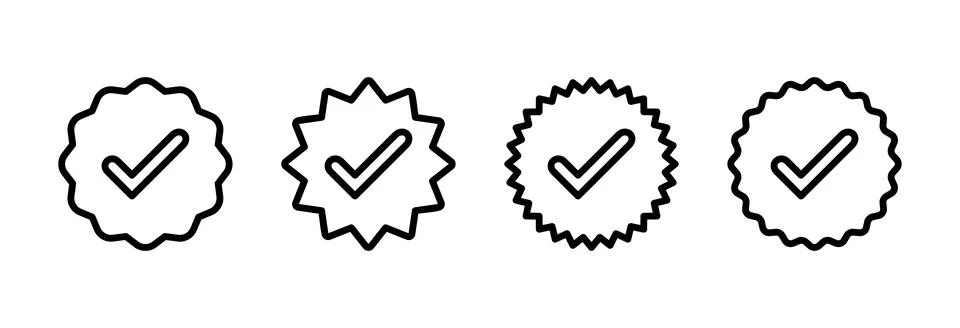 Verified icon vector illustration. verification check mark. approved sign a.. Stock Illustration