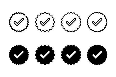 Verified icon vector illustration. verification check mark. approved sign a.. イラスト素材