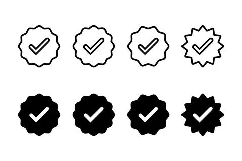 Verified icon vector illustration. verification check mark. approved sign a.. Stock Illustration