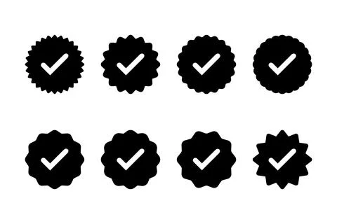 Verified icon vector illustration. verification check mark. approved sign a.. Stock Illustration