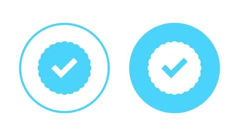 Verified icon vector. verification check mark. approved sign and symbol Stock Illustration