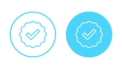 Verified icon vector. verification check mark. approved sign and symbol Stock Illustration