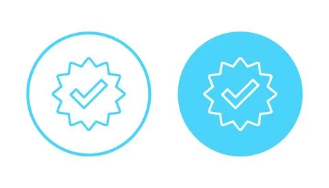 Verified icon vector. verification check mark. approved sign and symbol Stock Illustration