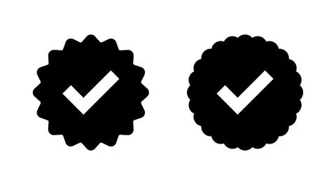 Verified icon vector. verification check mark. approved sign and symbol Stock Illustration