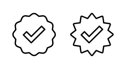 Verified icon vector. verification check mark. approved sign and symbol Stock Illustration