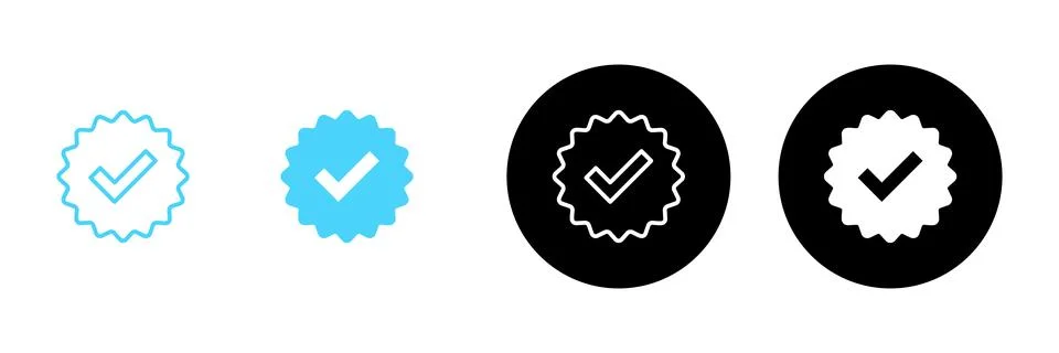 Verified icon vector. verification check mark. approved sign and symbol イラスト素材