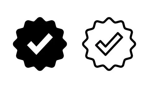 Verified icon vector. verification icon. approved icon 스톡 일러스트