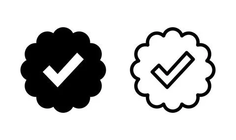Verified icon vector. verification icon. approved icon Stock Illustration