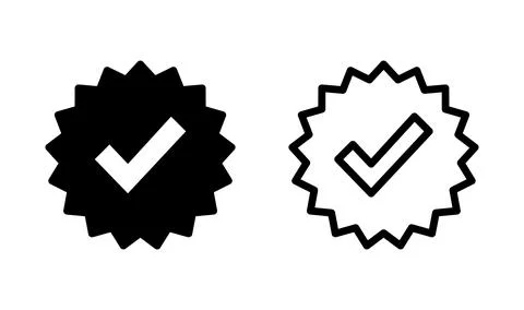 Verified icon vector. verification icon. approved icon Stock-Illustration