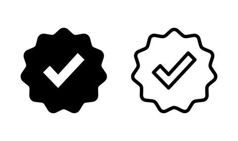 Verified icon vector. verification icon. approved icon Stock Illustration