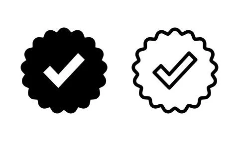 Verified icon vector. verification icon. approved icon Stock Illustration