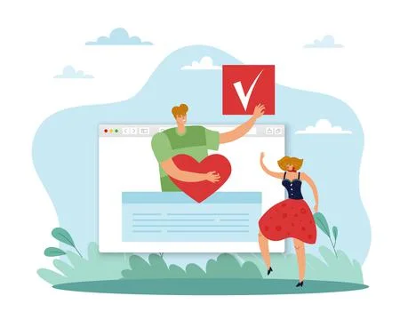 Verified identity, approval control and positive authorization process. Browser Stockillustratie