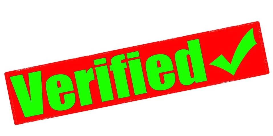 Verified Illustrazione stock