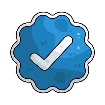 Verified illustration Illustrazione stock
