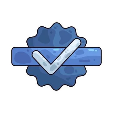 Verified mark illustration 스톡 일러스트