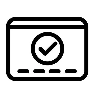 Verified Payment Card- Secure Online Banking Transaction Icon イラスト素材