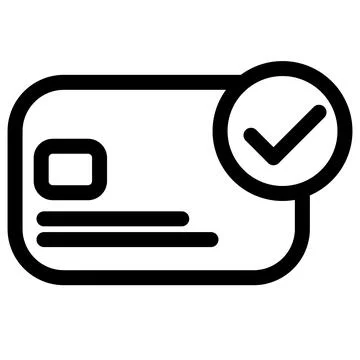 Verified Payment Card- Secure Online Banking Icon イラスト素材