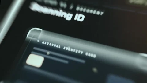 Verified Profile Check - Focused Mobile Display Stock Footage 336944950