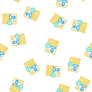 Verified profile vector seamless pattern Illustrazione stock