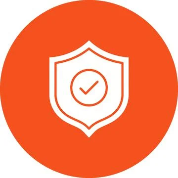 Verified Protection icon vector image. Stock Illustration