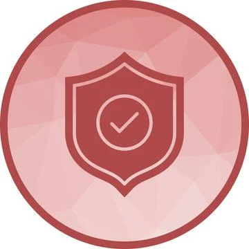 Verified Protection icon vector image. Illustrazione stock
