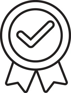 Verified Quality Badge Stock Illustration