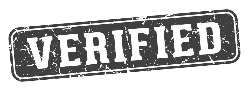 Verified rectangular sign. verified stamp 스톡 일러스트