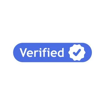 Verified stamp circle with checklist icon blue icon Ilustración de archivo