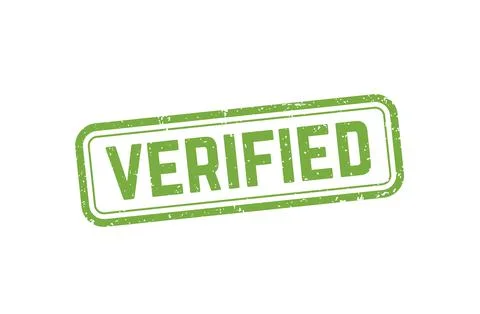 Verified stamp, vector seal design Ilustração Stock