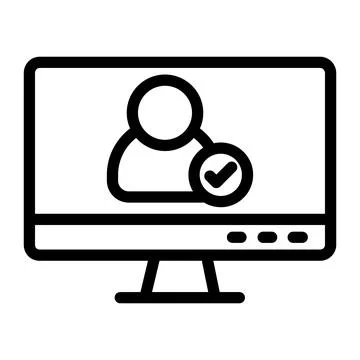 Verified user Vector Icon Design Illustration Stock Illustration