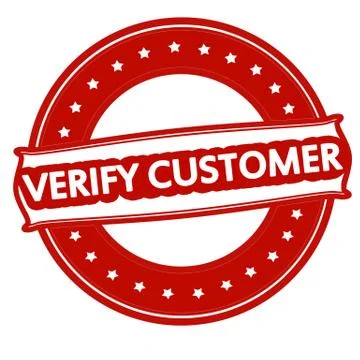 Verify customer Illustrazione stock